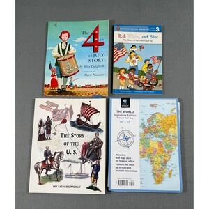 Children's US History & Geography Book Lot | 4th of July | Maps | Level 3 Reader